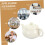 White Ceramic Teapot Set Pot with Infuser for Loose Leaf Tea Ideal 3