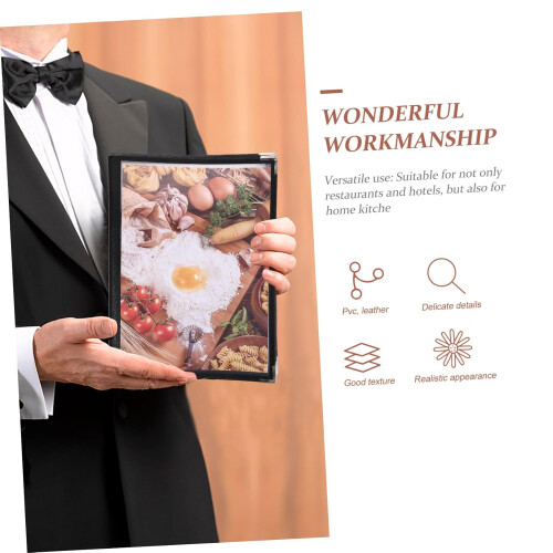 Handig menuboek Restaurantmenu Display Pad Restaurantmenu Leren Boek 2