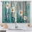 Boho paddenstoel keukengordijnen 27,5" x 36" 2-pack 1