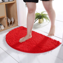 Tapis de bain rouge en mousse à mémoire de forme 35 x 50 cm