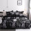 Full Size Black Marble Duvet Cover Set 1