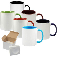 Lot de 6 tasses en céramique sublimables de 325 ml