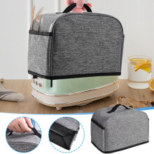 Couvercle gris pour grille-pain 2 tranches avec 2 poches