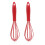 Ensemble de 3 mini fouets en silicone pour œufs et cuisson 1