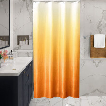 Zasłona prysznicowa Waffle Weave 36x72 cale Pomarańczowy Ombre