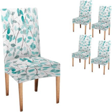Ensemble de 4 housses de chaises de salle Ă manger Ă motifs floraux aquarelle