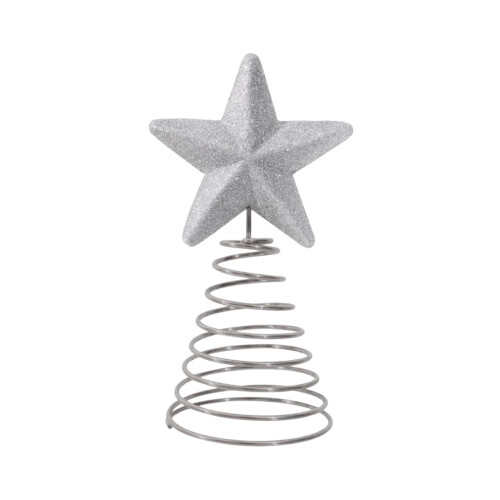 Glitter Patriotic Star Tree Topper Red White Blue 1 Pack 1