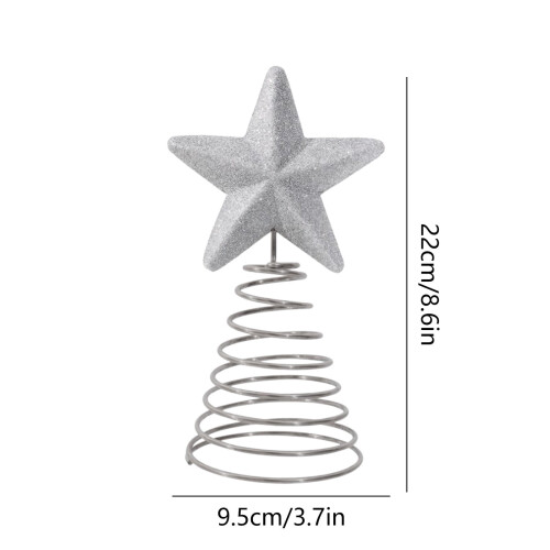 Glitter Patriotic Star Tree Topper Red White Blue 1 Pack 2