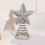 Glitter Patriotic Star Tree Topper Red White Blue 1 Pack 5