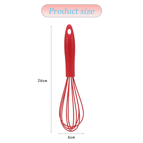 Ensemble de 3 mini fouets en silicone pour œufs et cuisson 1