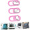 3ks Pattern Webcam Cover pre príslušenstvo k notebooku Privacy Slider Blocker 5
