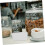 2pcs Coffee Cube Jar Coffee Candy Container Ceramic Jar Ceramic Containers Dipping Dish Square Sugar Bowl 3