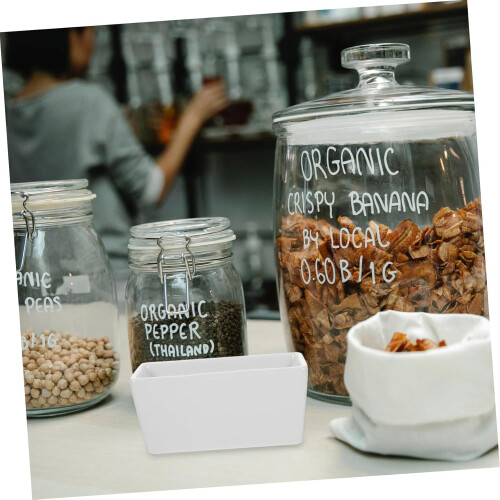 2pcs Coffee Cube Jar Coffee Candy Container Ceramic Jar Ceramic Containers Dipping Dish Square Sugar Bowl 2