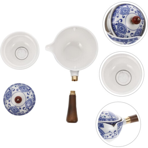 1pc Ceramic Teapot Side Handle Chinese Tea Teapot Side Handle Tea Kettle Retro Tea Set 2