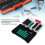 30 Stück S2-Impact-Bit-Set Schwarz/Grün 150 mm Adapter 4