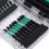 30 Stück S2-Impact-Bit-Set Schwarz/Grün 150 mm Adapter 9