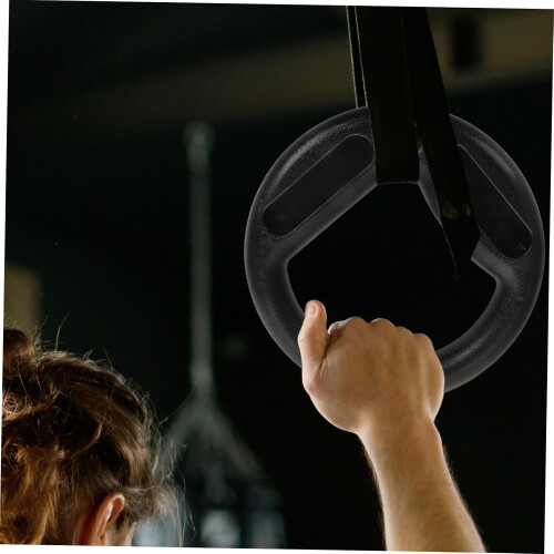 Exercise Ring Set 2pcs Gymnastics Rings for Pull Up Bar and Ceiling Mount Stable Handles 2