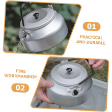 Camp Kettles Sturdy Aluminum Alloy Kettle Heat-proof Travel Tea Kettle for Camping Kettles Camping Kettle