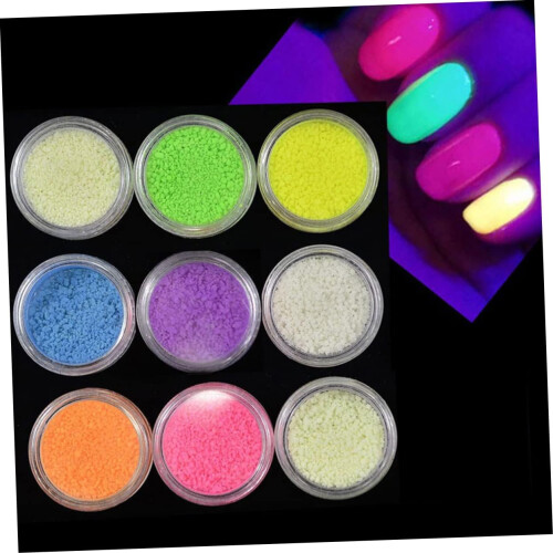 2 Pack Luminous Sand Glow Dark Glitter για Lip Gloss Gel 1