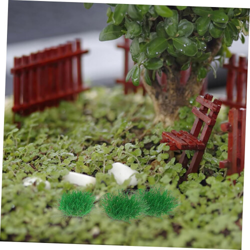 1 Set Model Grass Simulated Grass Cluster Shrubs Tuft Terrain Model Scenery 2