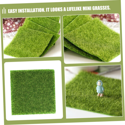1 Set Model Grass Simulated Grass Cluster Shrubs Tuft Terrain Model Scenery 2