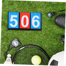 6pcs Flip Card Portable Scoreboard Flip Scoreboard 2 Baseball Scoreboard Dry Erase Large Score Cards
