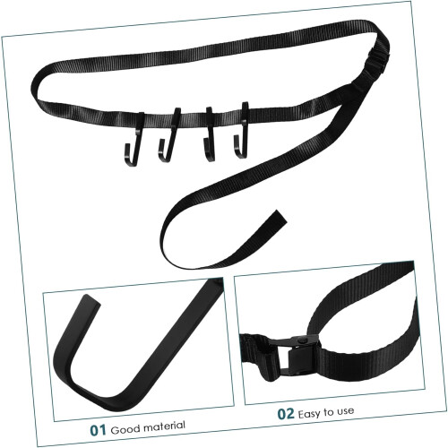 Hunting Tree Strap Stand 1 Set of Tree Stand Strap Hooks Portable Tree Hanging Hooks 2