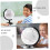 Unpainted Small Globe Model for DIY Coloring Craft Desk Decorations Educational Teaching Tool for Pack 7