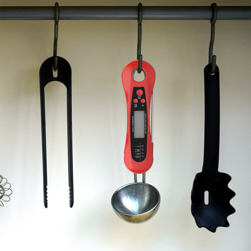 Digitales Grillthermometer mit klappbarem Drahtfühler 2