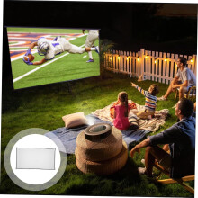 Outdoor Projection Screen Stand 100 Inch 16:9 Cinema Screen Foldable Movie Screen for Home Theater