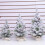Snowflake Flocked Desktop Christmas Tree 50 cm 3