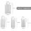Glasflaskor med lock, 1,5 l, 2-pack för varm och kall användning 3