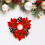 Needle Candlestick Wreath 5.9in Artificial Leaves Holiday 4