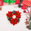 Needle Candlestick Wreath 5.9in Artificial Leaves Holiday 5