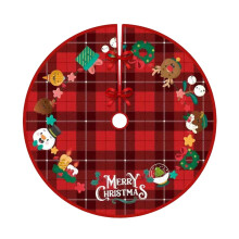 Jupe de sapin de Noël en velours ronde de 122 cm (48 pouces)