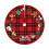 Fluwelen kerstboomrok, rond, 122 cm 1