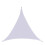 XIAOLE 8'x8'x8' Triangular UV-Blocking Shade Sail 1