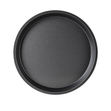 Sartén antiadherente para pizza de 6 a 11 pulgadas, color negro.