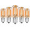 Bec cu filament LED E14 1W, alb cald, 2200K, T22, pachet de 5 1