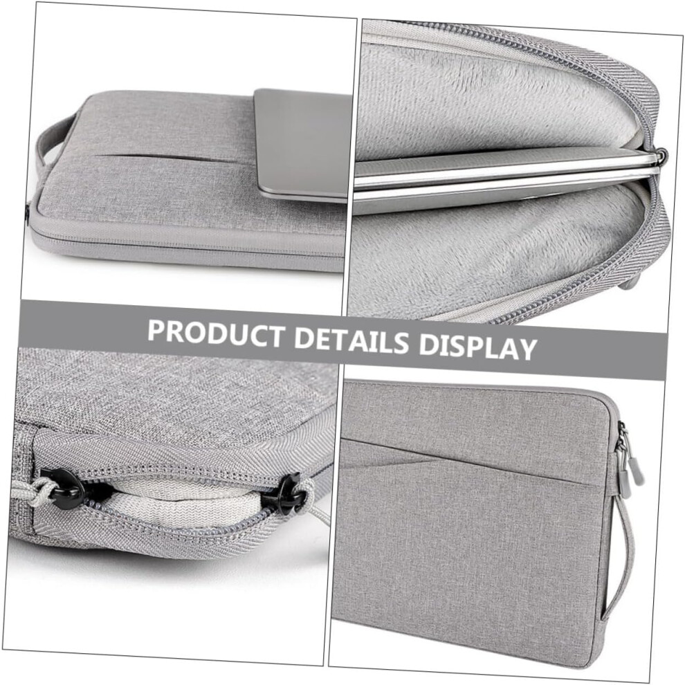 2Pcs Laptop Carrying Bag Portable Tablet Storage Pouch For Pro Color With Pouch Included Light/Grey 5426217734890