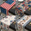 4. juli bordløber – amerikansk flag tryk, 4
