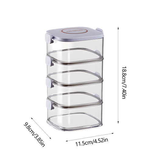 Transparente, stapelbare Gewürzbehälter, 12er-Set 1
