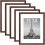18x24 Picture Frames Set of 5, Brown Wall Gallery Frames 1