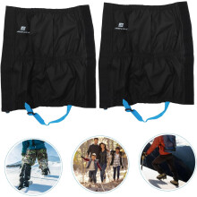Outdoor Lightweight Waterproof Gaiters for Hiking and Walking Black Pair Breathable and Tear Resistant Design for Outdoor Adventures