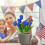 Xubond Artificial Blue Flowers for Outdoors 6-Pack 7