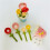 Keramik-Messlöffel-Set in Blumenform, 6-teilig 6