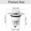 Plastic Basin Filter for Bathroom Sink Drain 1pc 3