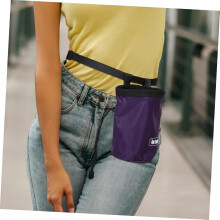 Climbing Chalk Holder Bag Chalk Pouch for Rock Climbing Hiking Gym with Zippered Pockets Oxford Fabric