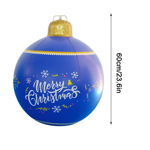 PVC inflatable Christmas ball 24 inch with remote 1