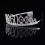 Rhinestone Crown with Hair Comb – Silver 5